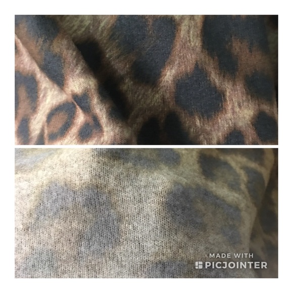 LEOPARD Print Ombré Soft Long Sleeve Top - Picture 6 of 6